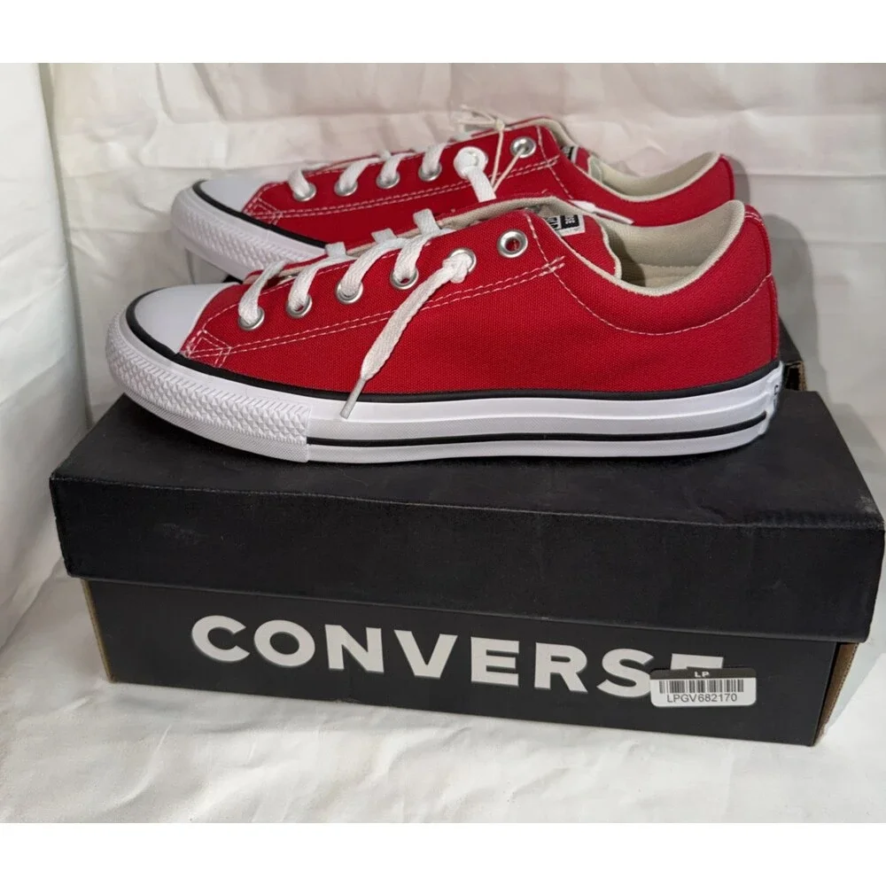 New Converse All Star Kids Red CTAS Street Slip Size 6 A17177F